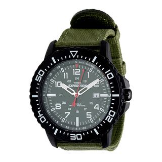 Timex Mens T49944 Expedition Uplander Black/Green Watch  