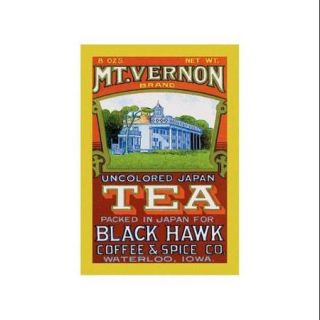 Mt. Vernon Brand Tea Print (Canvas Giclee 20x30)