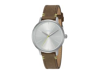 Nixon The Kensington Leather Brown/Lime