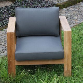 Ando Teak Club Chair with Cushion by Harmonia Living