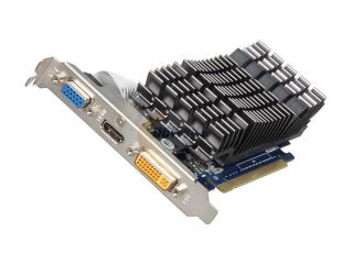 Open Box ASUS GeForce 210 DirectX 10.1 EN210 SILENT/DI/512MD3(LP) 512MB 64 Bit DDR3 PCI Express 2.0 x16 HDCP Ready Low Profile Ready Video Card