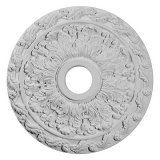 Ekena Millwork 19 7/8 in. O.D. x 3 5/8 in. I.D. x 1 1/4 in. P Spring Leaf Ceiling Medallion CM19SP