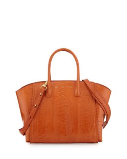 VBH Brera 30 Sport Ostrich Satchel Bag, Orange