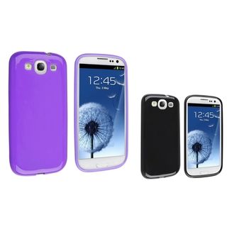 BasAcc Black TPU Case/ Purple TPU Case for Samsung Galaxy S III/ S3