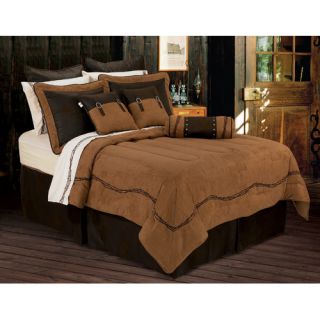 HiEnd Accents Barbwire Embroidered Comforter Set