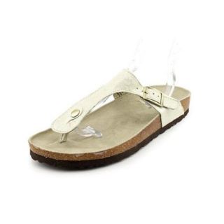 White Mountain Chicory Women US 5 Gold Thong Sandal