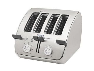 T Fal TT7495002 Stainless Steel Avante Deluxe 4 Slice Toaster