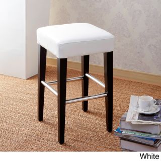 24 Backless Counter High Stool in Genuine Leather