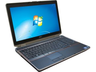 Refurbished DELL Laptop Latitude E6520 Intel Core i5 2410M (2.30 GHz) 4 GB Memory 256 GB SSD Intel HD Graphics 3000 15.6" Windows 7 Professional 64 Bit