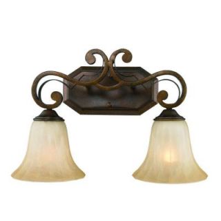 Pemberly Court Collection 2 Light Russet Bronze Bath Vanity Light CLI GO1089 BA2RSB