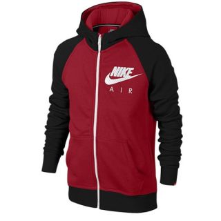 Nike YA76 FZ Hoodie   Boys Grade School   Casual   Clothing   Gym Red/Black/White