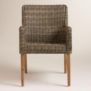 Gray All Weather Wicker Borgia Dining Chair