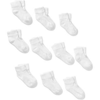 Garanimals Baby Toddler Lowcut Socks, 10 Pack