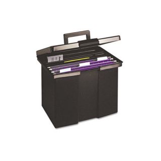 ESSELTE Portable File Storage Box, Letter, Plastic, 13 1/2 X 10 1/4 X