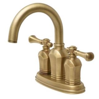 Verdanza 4 in. 2 Handle Bathroom Faucet in Antique Brass 67113 8024H