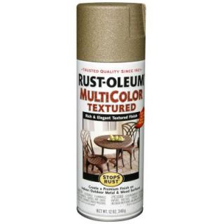 Rust Oleum Stops Rust 12 oz. Multi Colored Textured Radiant Brass Protective Enamel Spray Paint (Case of 6) 239120
