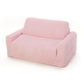 Fun Furnishings Chenille Sleeper Sofa   Pink    Fun Furnishings