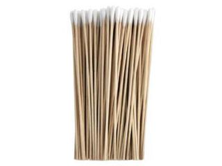 100Pcs 6 inch Thin Wood Cotton Tipped Applicator for Gun Cleaning New