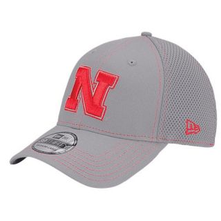 New Era College 39Thirty Grey Neo Cap   Mens   Basketball   Accessories   Nebraska Cornhuskers   Grey