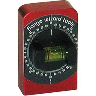 Flange Wizard Anodized Aluminum Body Combination Degree Level, 2 3/8 in (L) x 1 1/2 in (W)