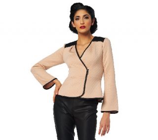 Project Runway by Seth Aaron Wrap Jacket With Peplum Detail —