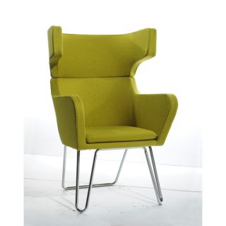 Modrest Anser Modern Green Fabric Lounge Chair   17499136  