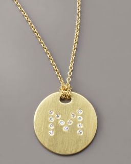Roberto Coin Letter Medallion Necklace, M