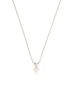 0.25 Total Ct. Princess Cut Diamond Solitaire Pendant Necklace by Nephora