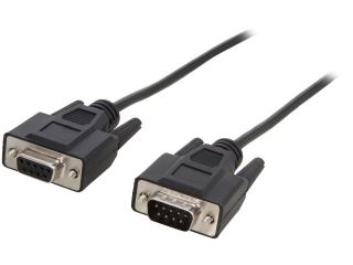C2G 25213 3ft DB9 M/F Extension Cable   Black