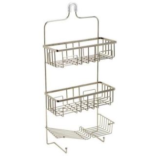 Zenna Home Over the Shower Head Caddy in Brushed Nickel 7780BN