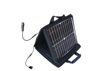 SunVolt MAX Solar Charger compatible with the Plantronics Voyager 855 and one other device; charge from sun at wall outlet like