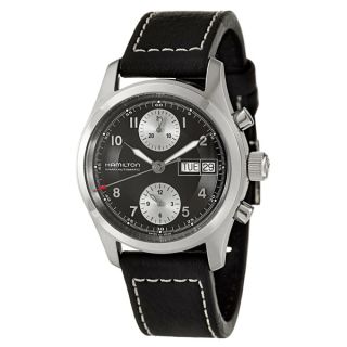 Hamilton Mens Khaki Field Black Dial Swiss Automatic Watch