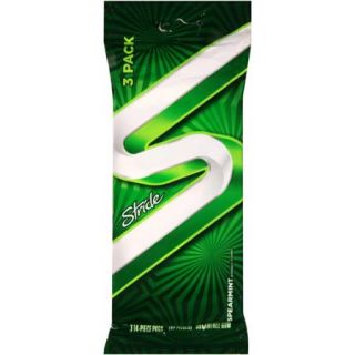 Stride Spearmint Sugarfree Gum, 14 pc, 3 count