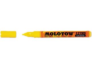 Molotow 127201 ONE4ALL Urban Fine Art Paint Markers, 2 mm, Zinc Yellow, 1 Each
