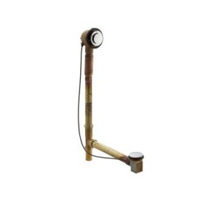 KOHLER Clearflo 1.5 in. Brass Closing Overflow Drain in Polished Chrome K 7116 CP