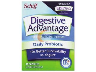Schiff 00166 DIGESTIVE ADVANTAGE Daily Probiotic Capsule, 30 Count