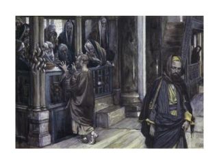 Judas Goes to the High Priests, James Tissot (1836 1902/French) Poster Print (18 x 24)