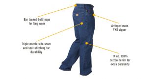 Gravel Gear Denim 5-Pocket Jeans — 48in. Waist x 30in. Inseam  Jeans