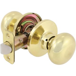 Dclose Milo Series Hall and Closet Polished Brass Door Knob   16456213