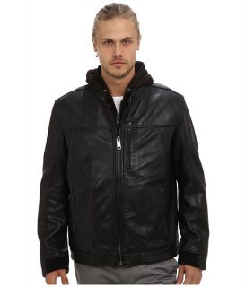 marc new york by andrew marc gage hooded leather moto jacket