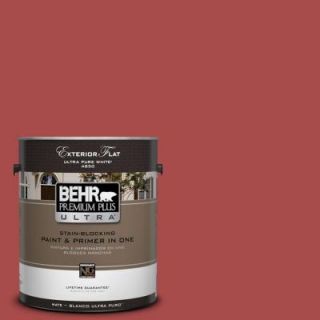 BEHR Premium Plus Ultra Home Decorators Collection 1 gal. #HDC CL 09 Persimmon Red Flat Exterior Paint 485301