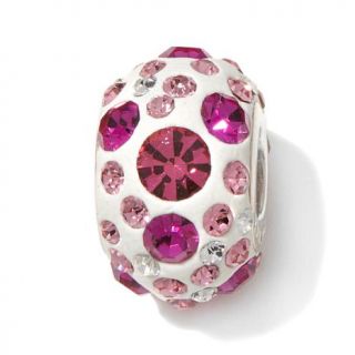 Charming Silver Inspirations Pink Crystal Kaleidoscope Sterling Silver Slide Ch   7626080