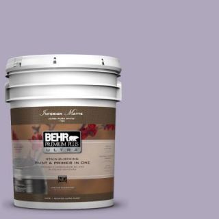 BEHR Premium Plus Ultra 5 gal. #650E 3 Plum Blossom Flat/Matte Interior Paint 175405