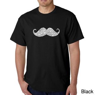 Los Angeles Pop Art Mens Moustache T shirt