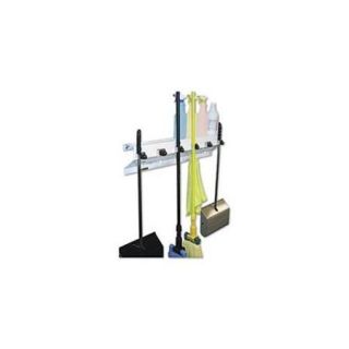 Ex Cell 3336WHT2 The Clincher Mop & Broom Holder, 34 inch W x 5. 5 inch D x 7. 5 inch H, White Gloss, Each
