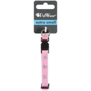 Rose America Corp. Petwear Extra Small Reflective Collar, Pink, 1ct