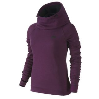 Nike Tech Fleece Hoodie   Womens   Casual   Clothing   Mulberry/Heather/Black