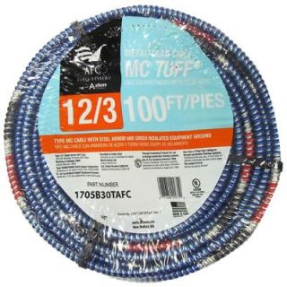 AFC Cable Systems 12/3 x 100 ft. Solid MC Tuff Cable 1705B30TAFC