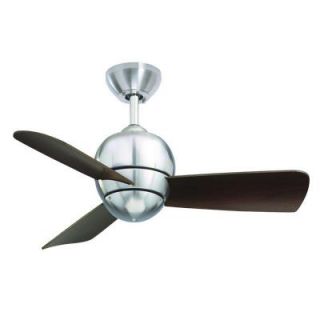 Illumine Zephyr 30 in. Outdoor Brushed Steel Ceiling Fan CLI EMM023934