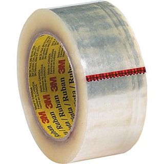 3M #371 Hot Melt Packing Tape, 2x110 yds., Clear, 36/Case